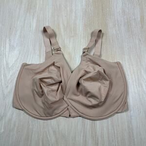 Curvation Nude Front Closure Underwire Full Coverage Comfort Everyday Bra 44DDD